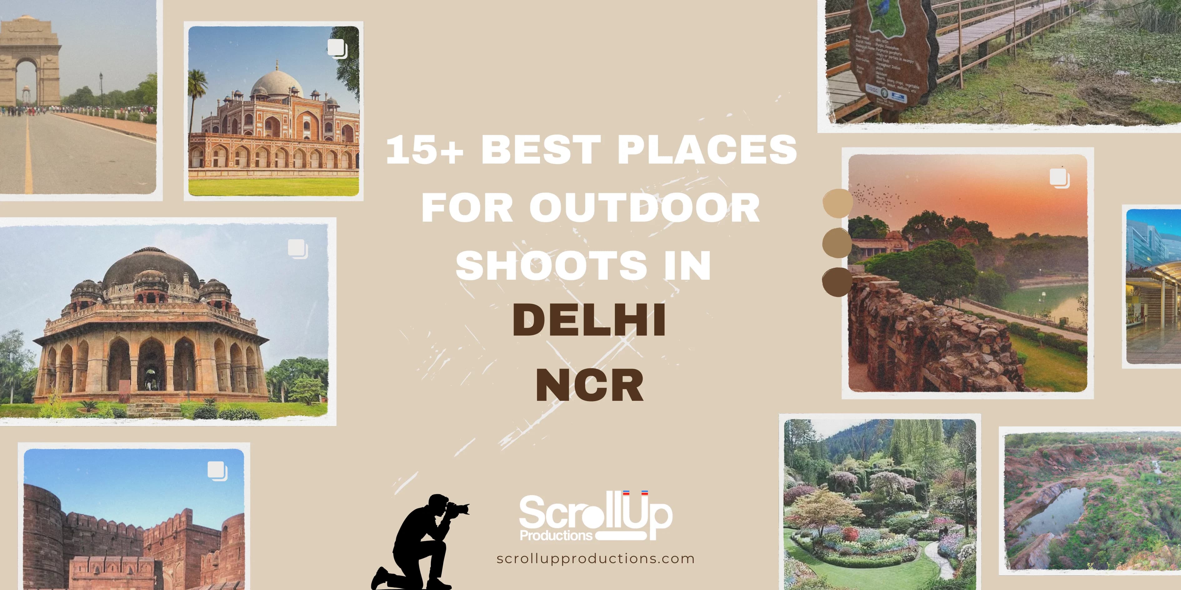 Best Places for Outdoor Shoots in Delhi NCR